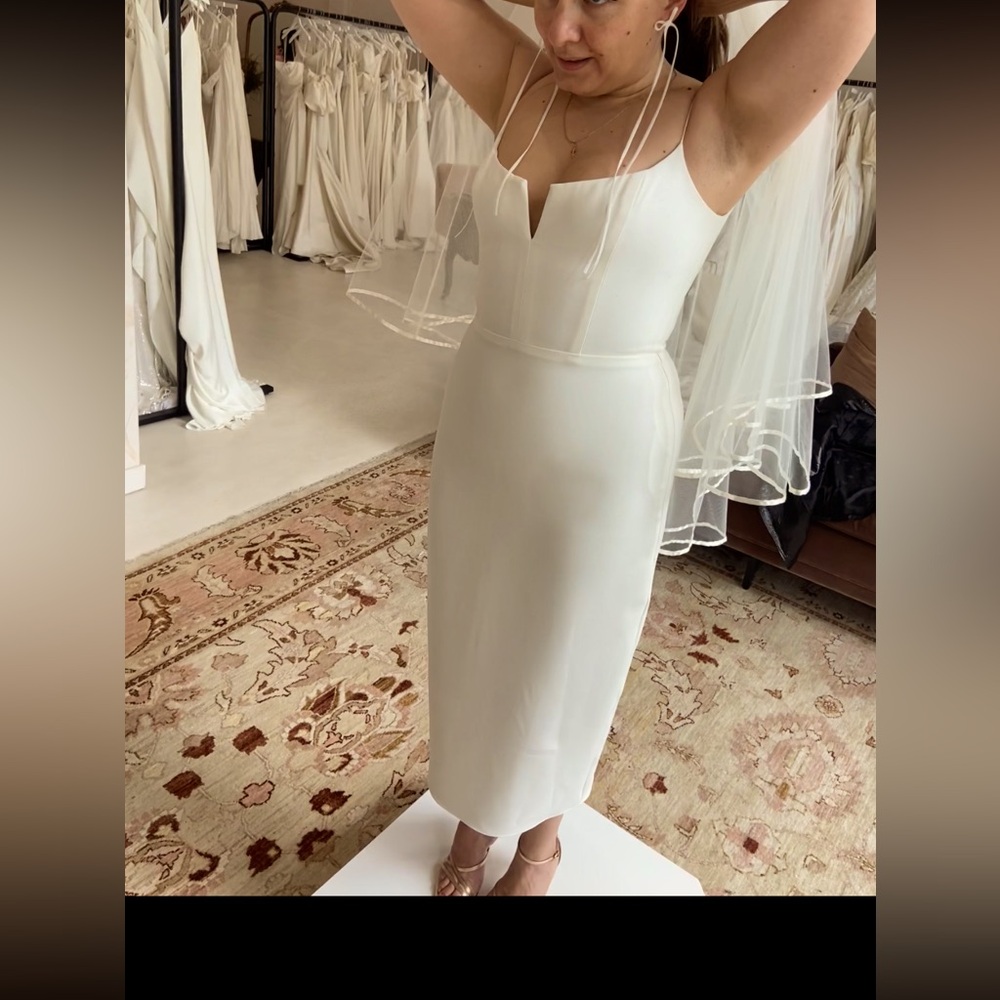Sarah Seven White Wedding Dress